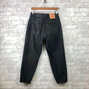 Levi’s Vintage 550 Black Taper High Rise Mom Jeans